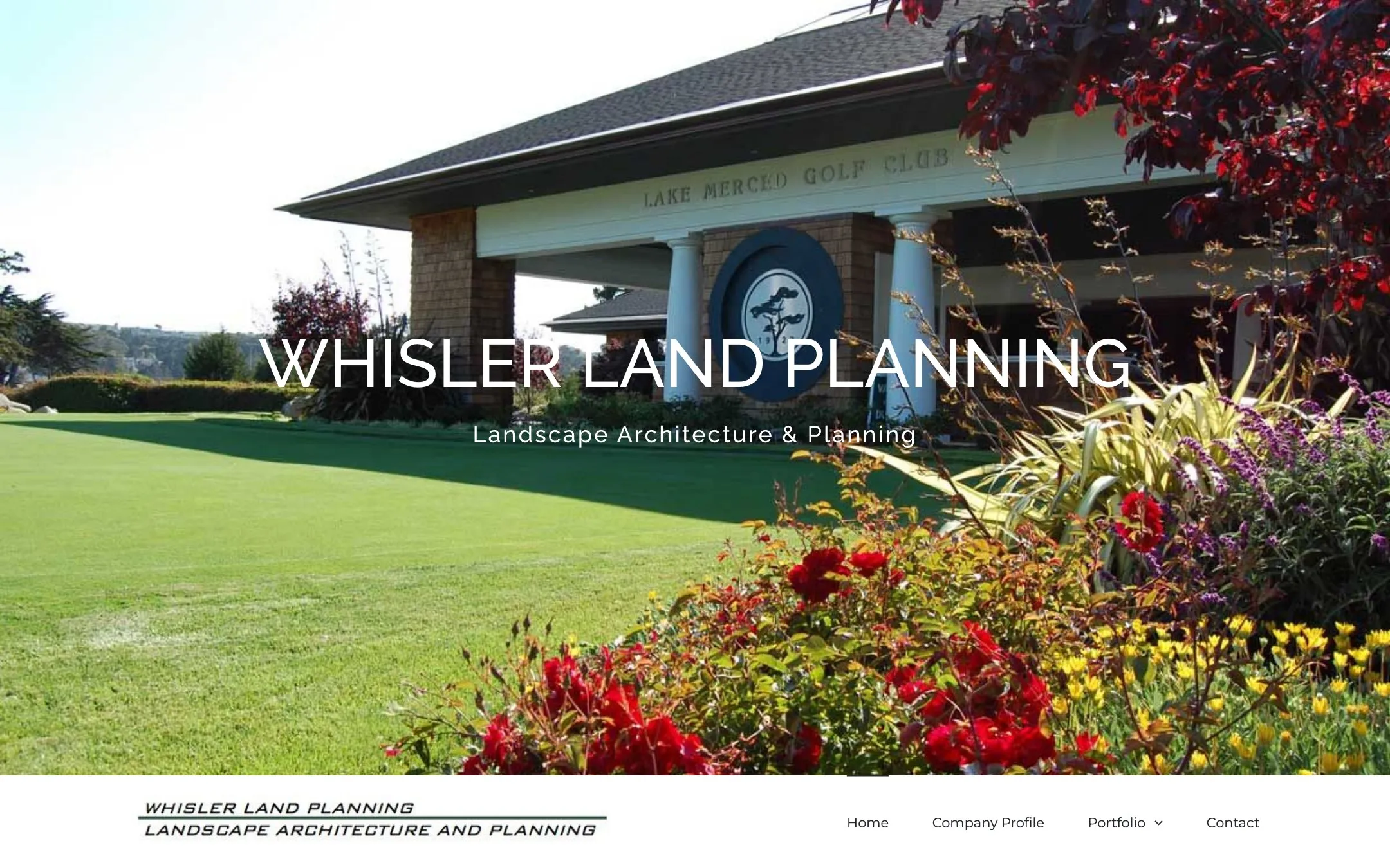 Homepage design for Whisler Land Planning